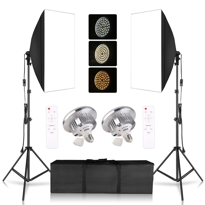 70W Softbox Lighting Kits with Tripod Stand Single